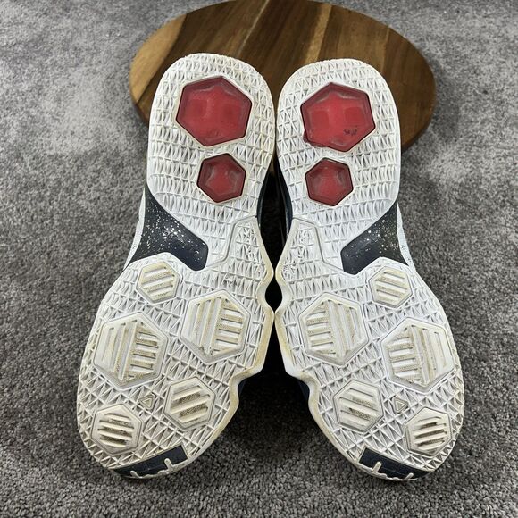 Nike LeBron 13 Low USA Olympic Men\'s Size 9.5 White Gold Basketball Shoes Used main image 11